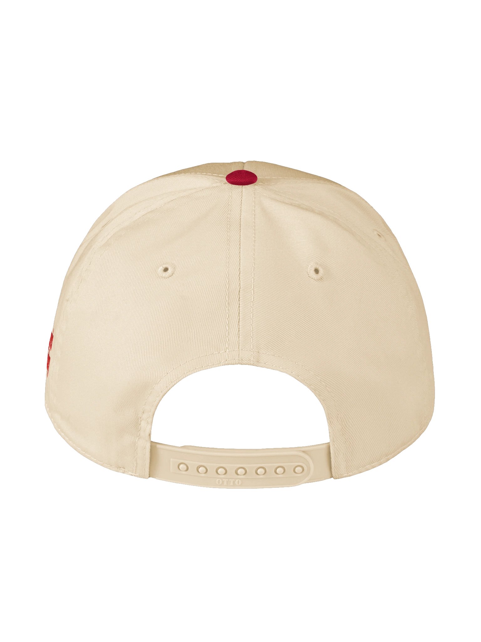 Pioneers Script Snapback — Red/Natural product image (2)