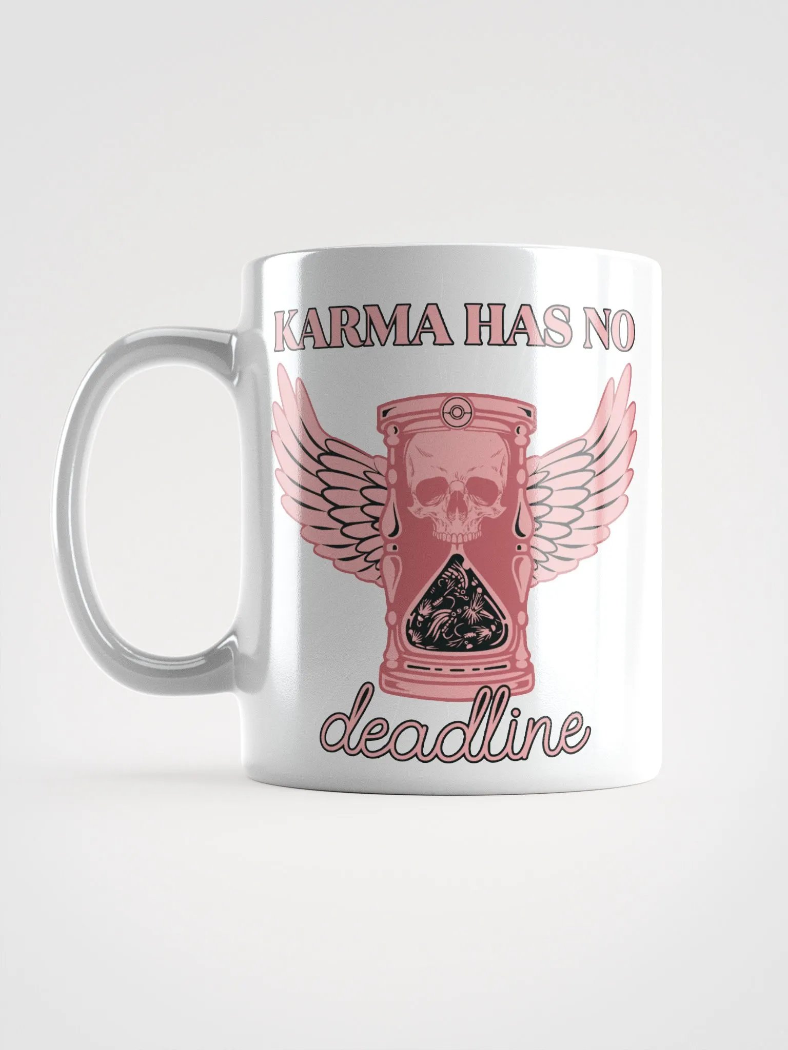 Karma Hourglass White Glossy Mug product image (6)