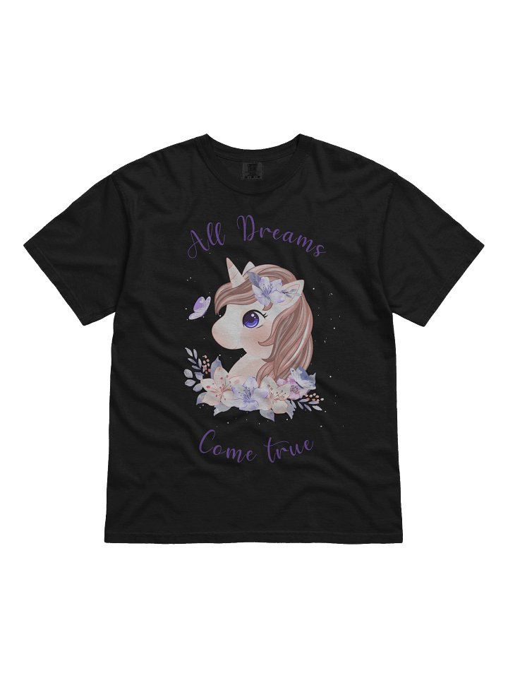 All Dreams Come True – Inspirational Quote T-Shirt | Motivational Typography Graphic Tee product image (6)