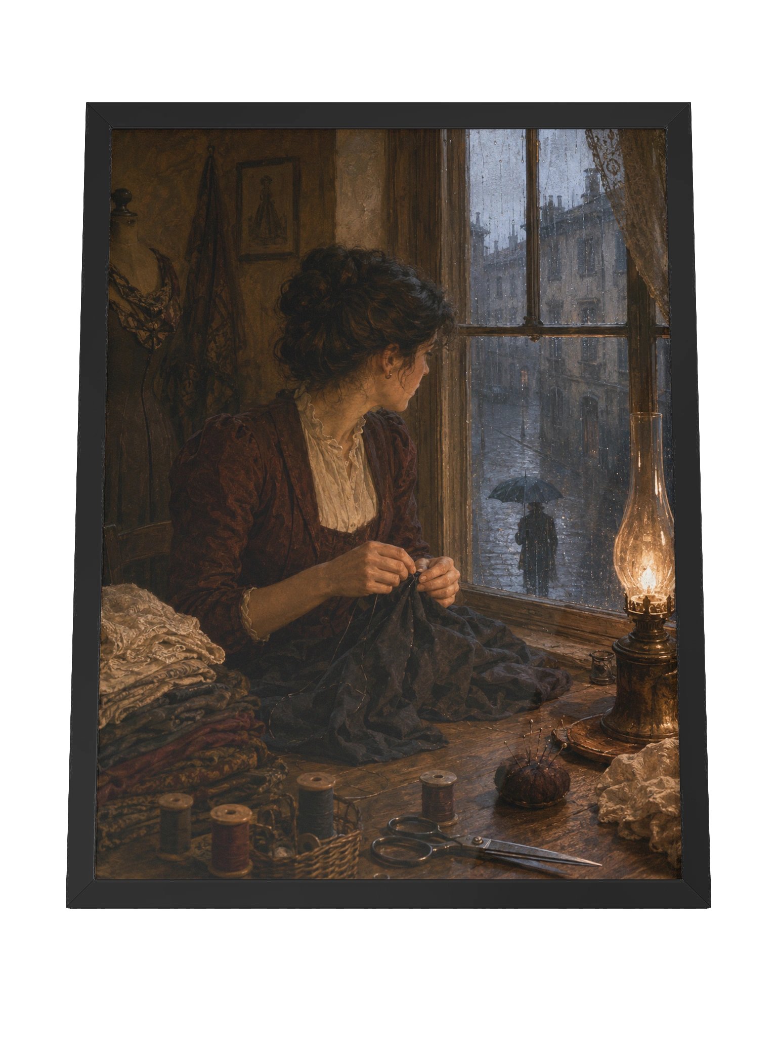 La Finestra della Sarta — Framed Matte Art Print product image (7)