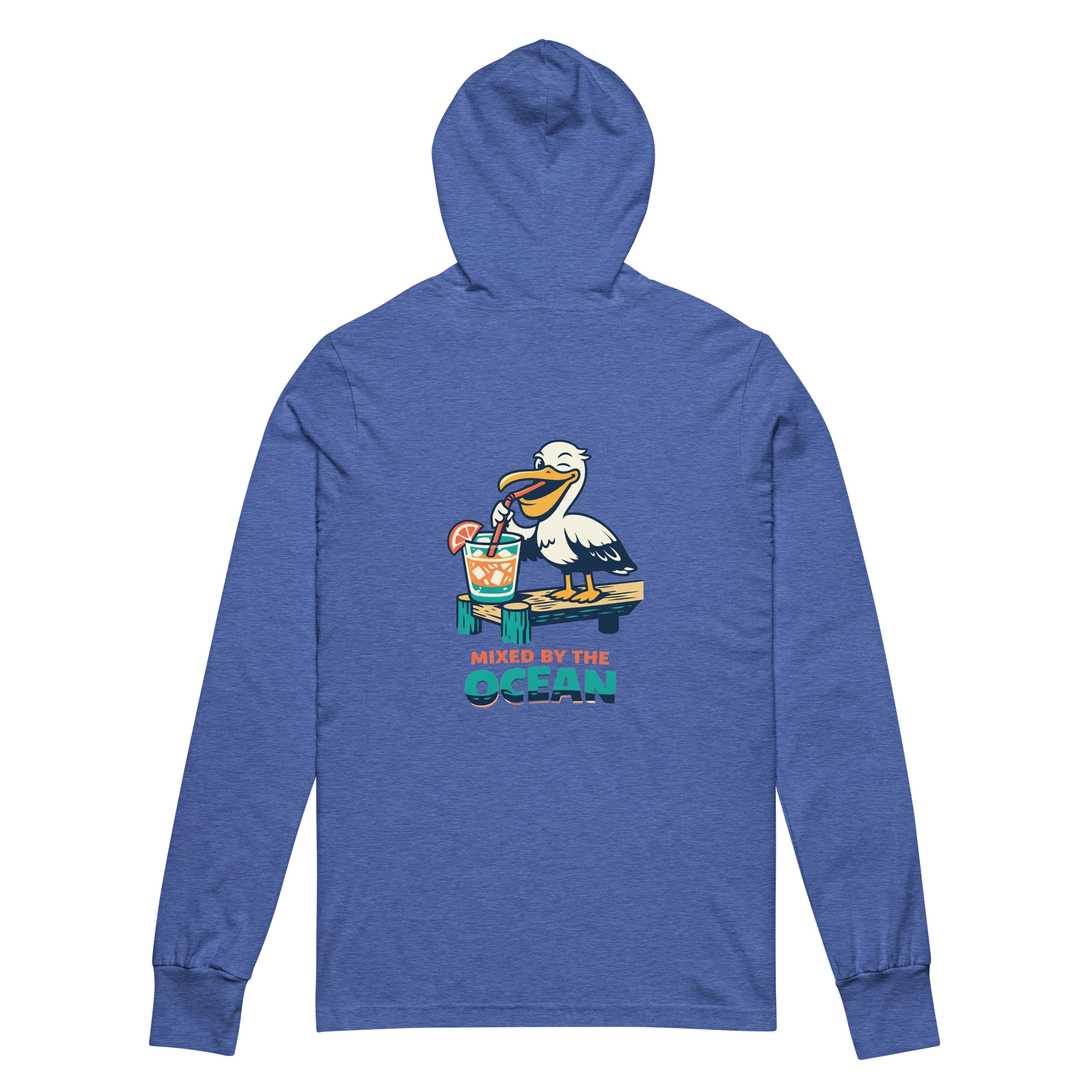 Mixed Pelican by the Ocean Hooded T-Shirt product image (3)