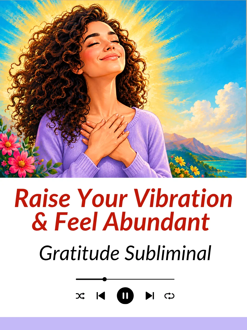 Gratitude Subliminal | Raise Your Vibration & Feel Abundant | MP3 Download product image (1)