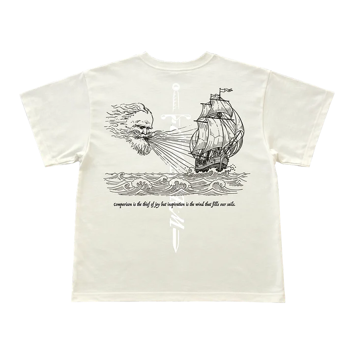 OG010 - Inspiration is the Wind Tee - Bone product image (1)