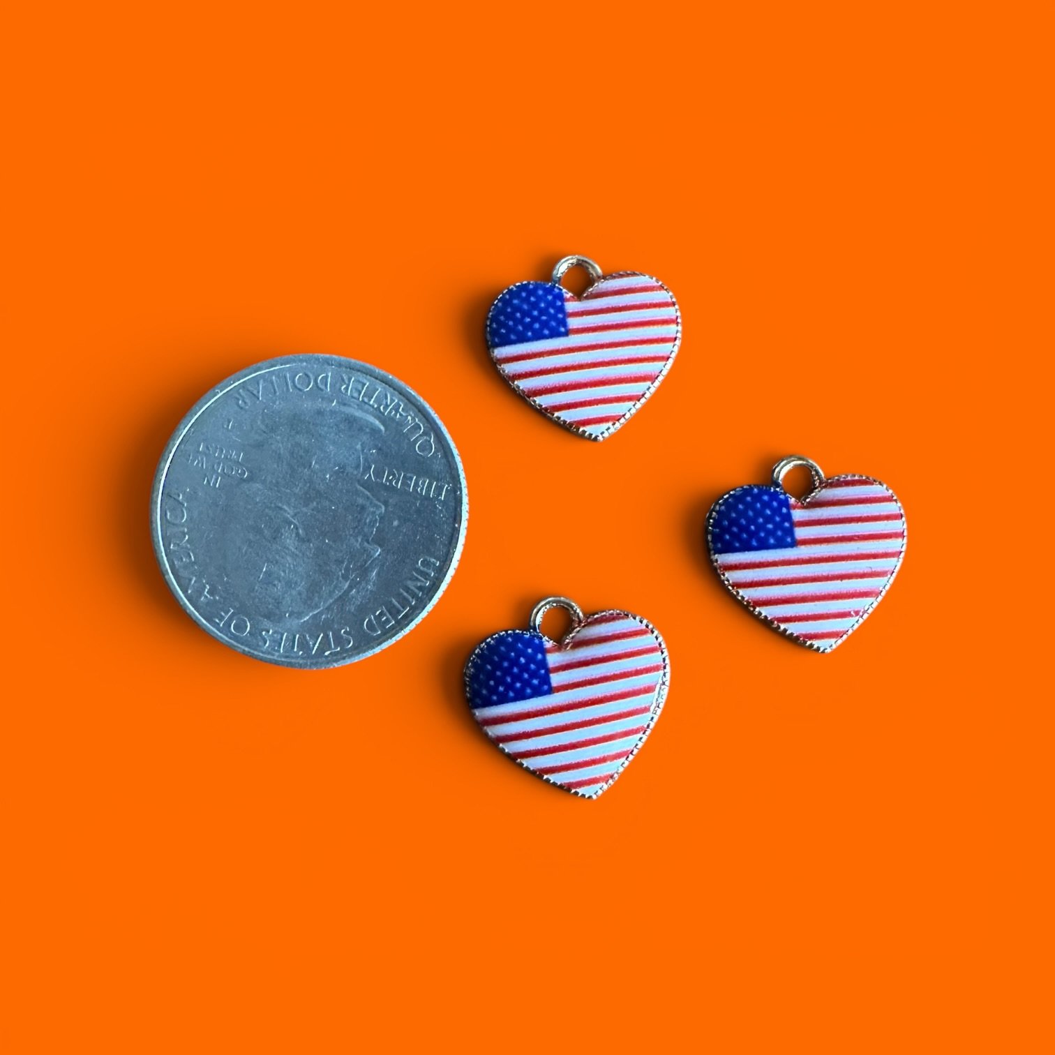 American Flag Hearts Whinny Winners Braid and Bridle Charms for Horses | Little Shop of Ponies product image (2)