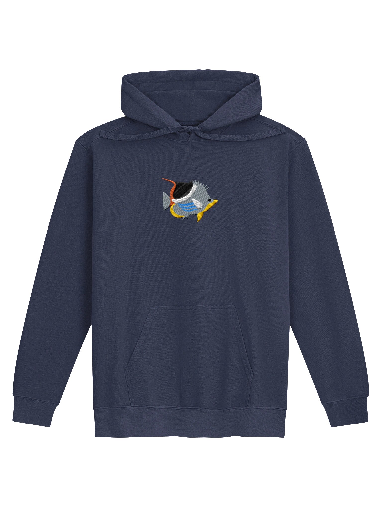 Saddleback Butterflyfish Premium Hooded Sweatshirt (Embroidered) for Reef and Marine Aquarium Lovers product image (1)
