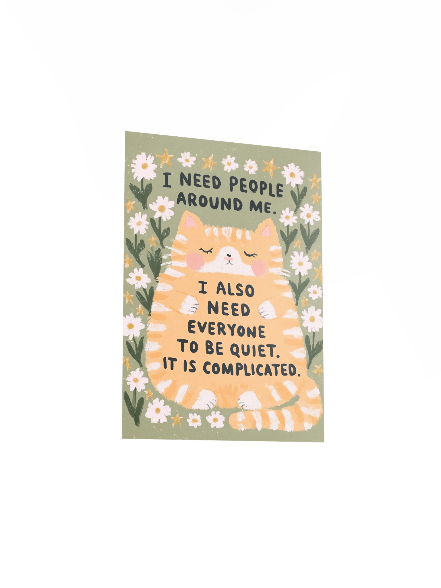 Quiet Cat Quote Poster product image (15)
