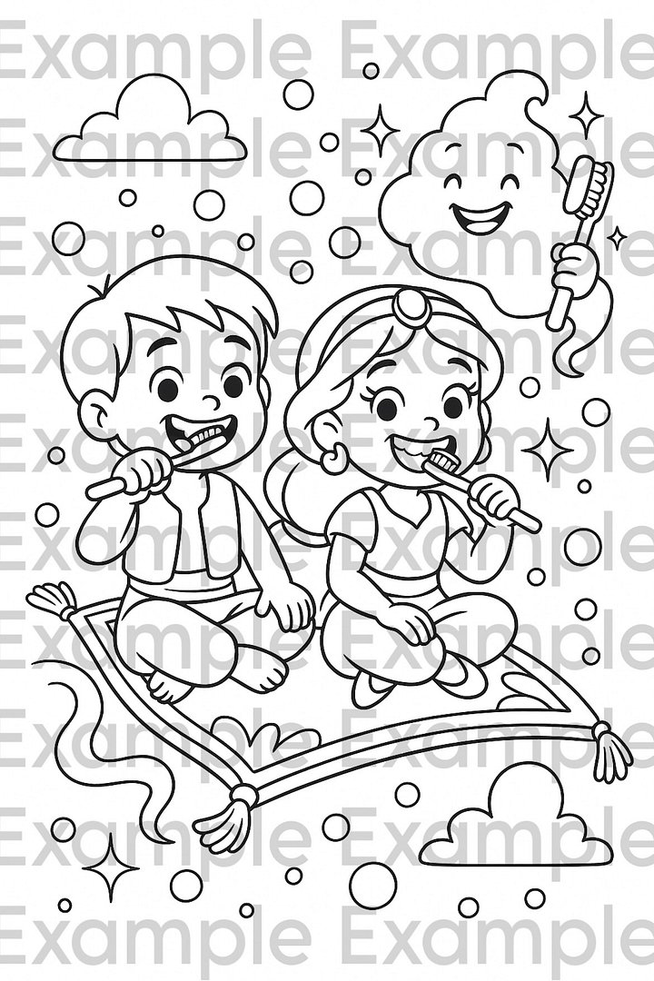 Once Upon a Smile Coloring Pages product image (2)