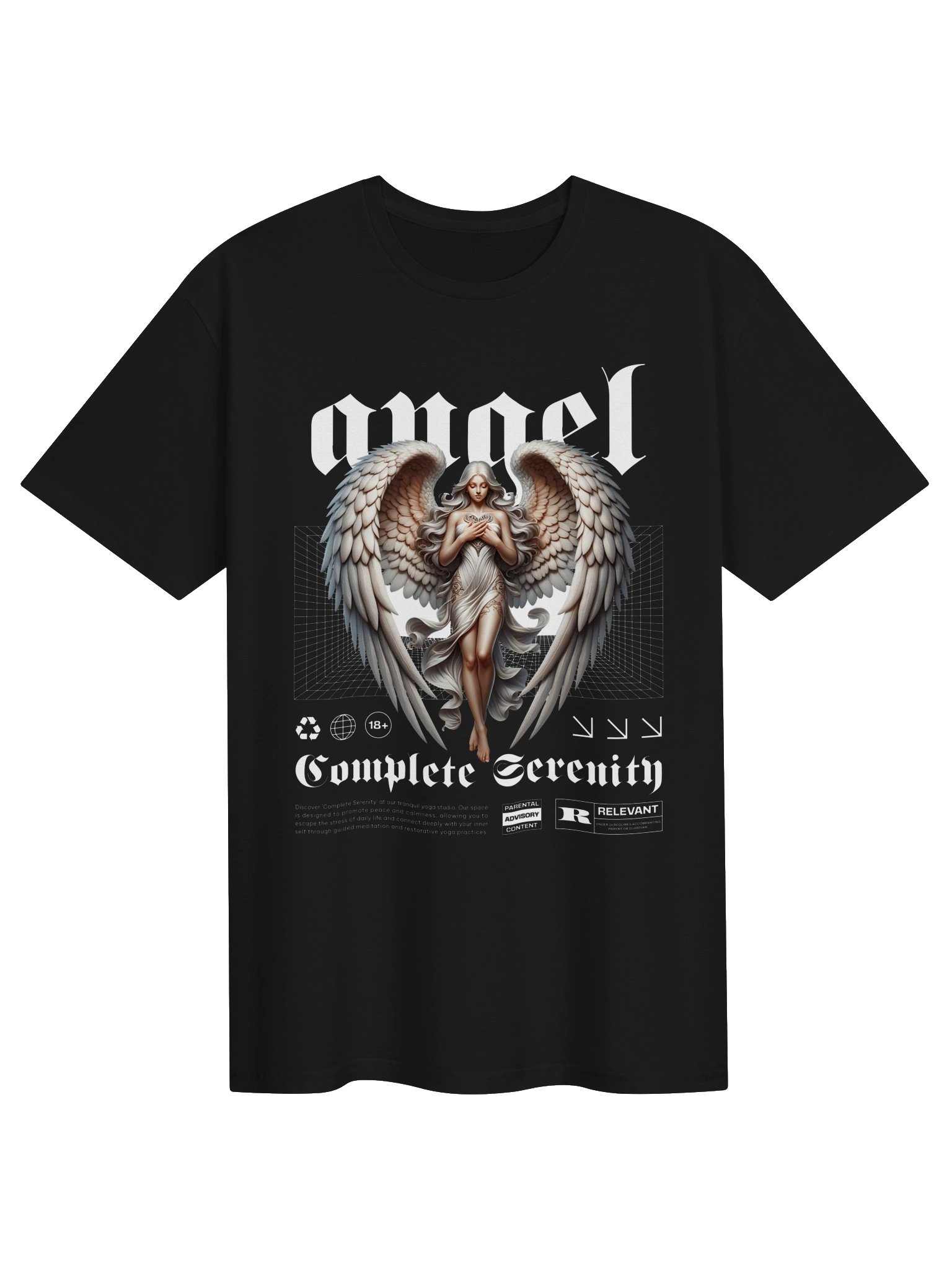 Complete Serenity Angel Graphic Unisex Softstyle T-Shirt product image (1)