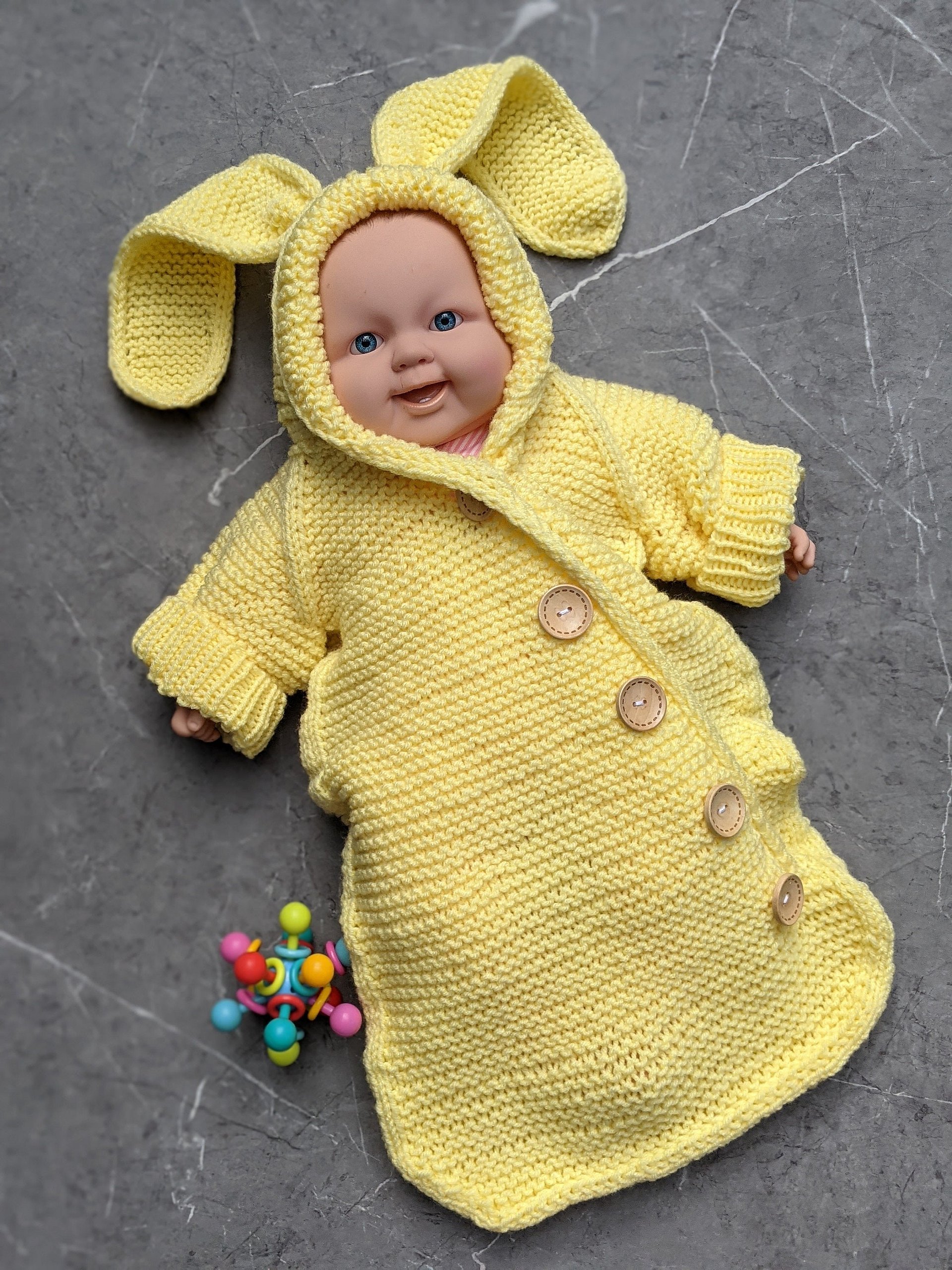 Baby Sleep Sack / Baby Cocoon Knitting Pattern product image (1)
