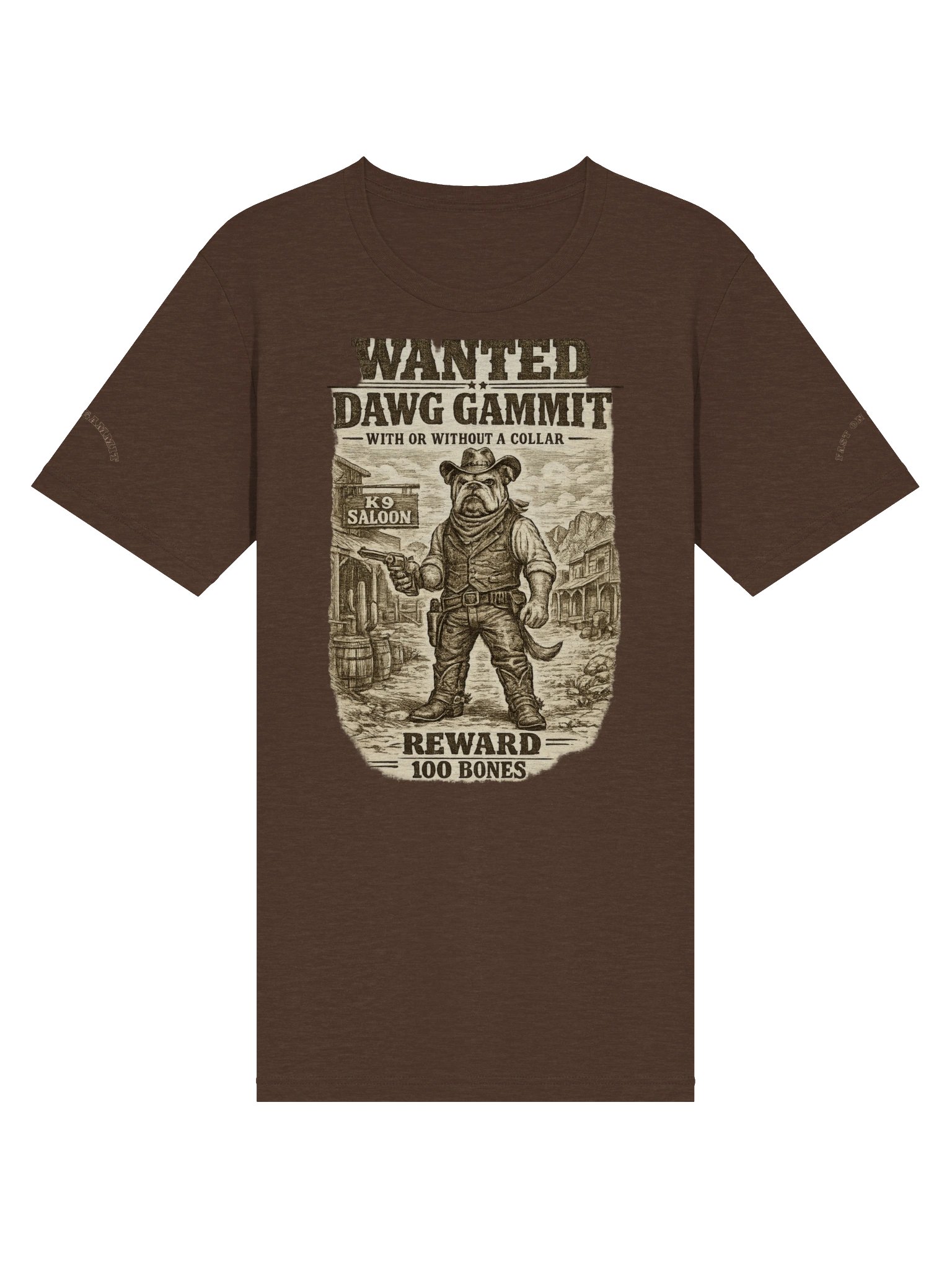 DAWG GAMMIT™ WANTED Bulldawg Triblend T-Shirt product image (10)