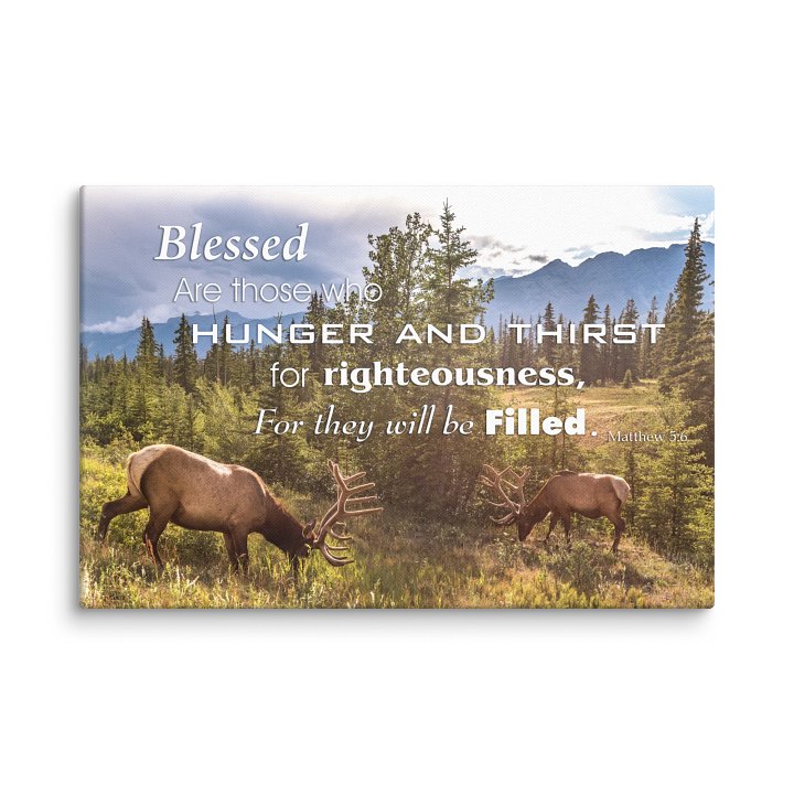 Matthew 5:6 Blessed Are Those Who Hunger Canvas Art product image (1)