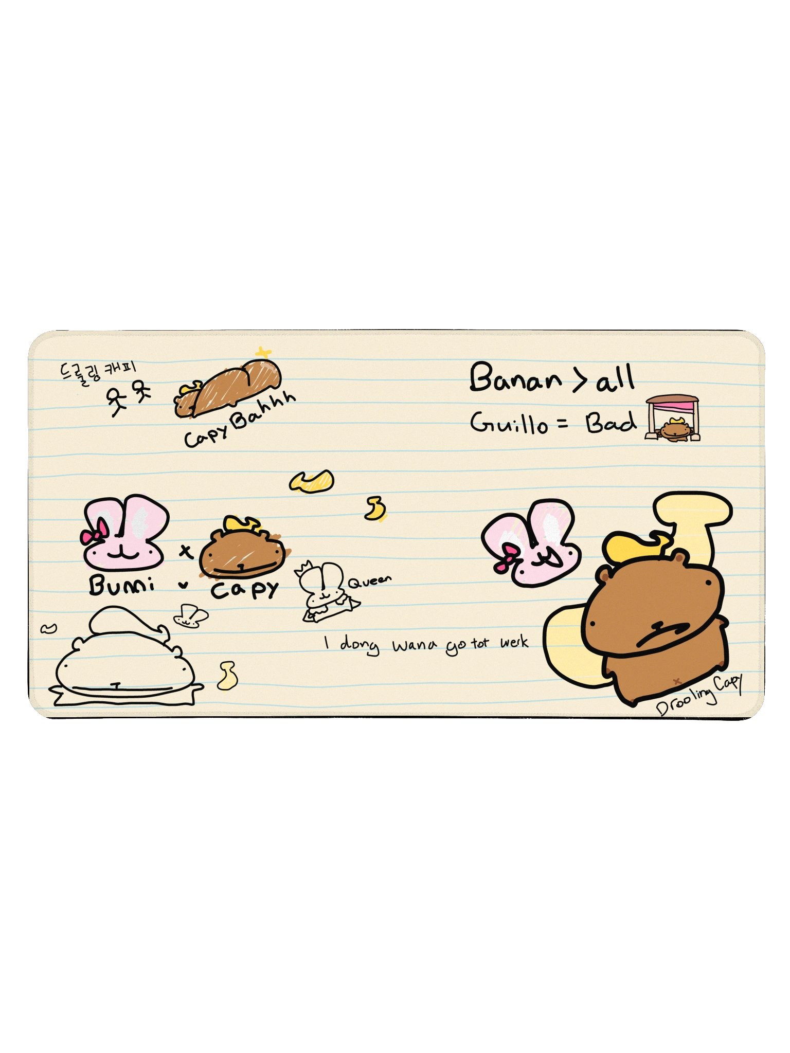 Capy Notebook Desk Mousepad product image (1)