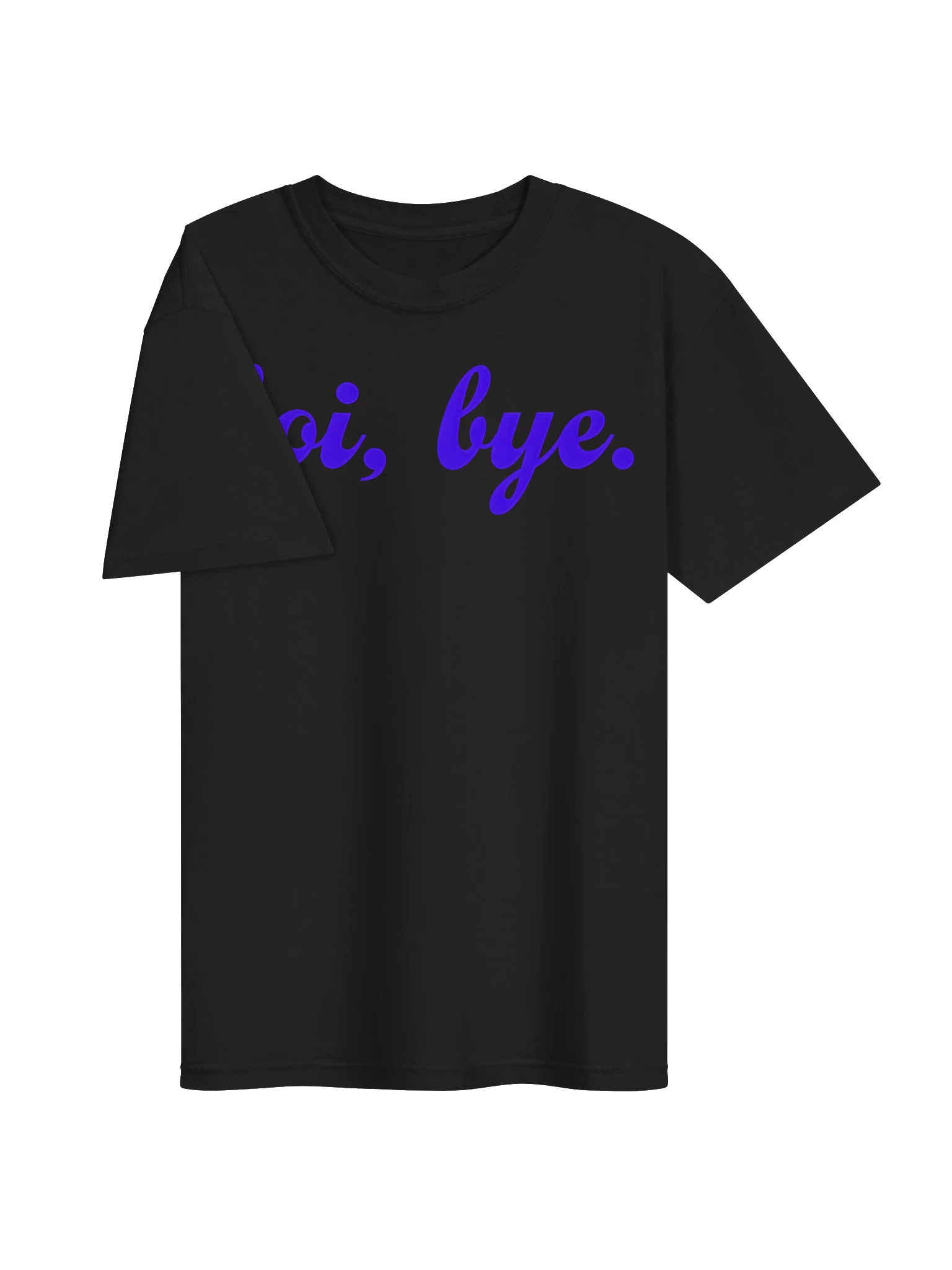 Boi, Bye. Cursive Purple Graphic Tee product image (14)