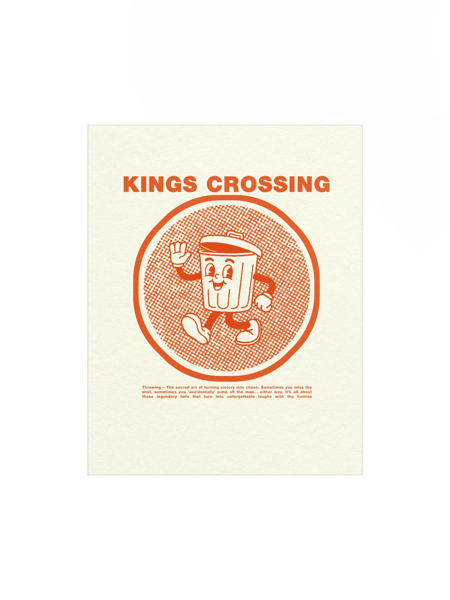 Retro Trash Poster - Cream product image (1)
