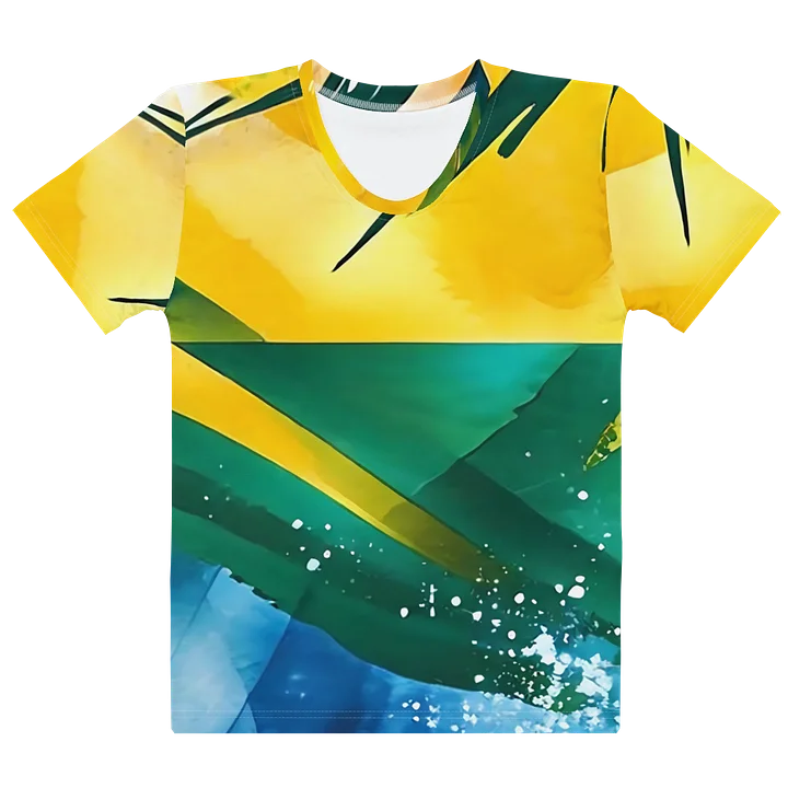 St. Vincent and the Grenadines - SVG Abstract Diplomat Print | Women’s Cotton Crew Neck T-Shirt product image (1)