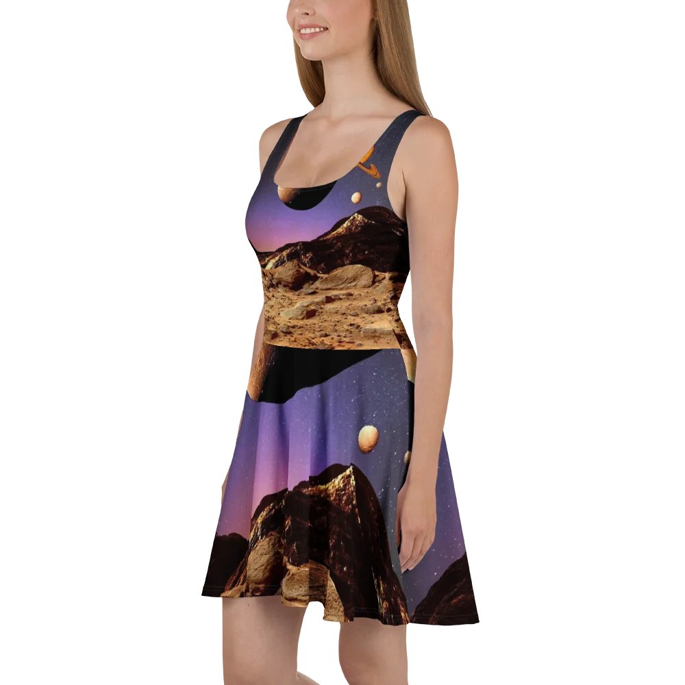 'Floating' Vibrant Melodies Skater Dress product image (1)