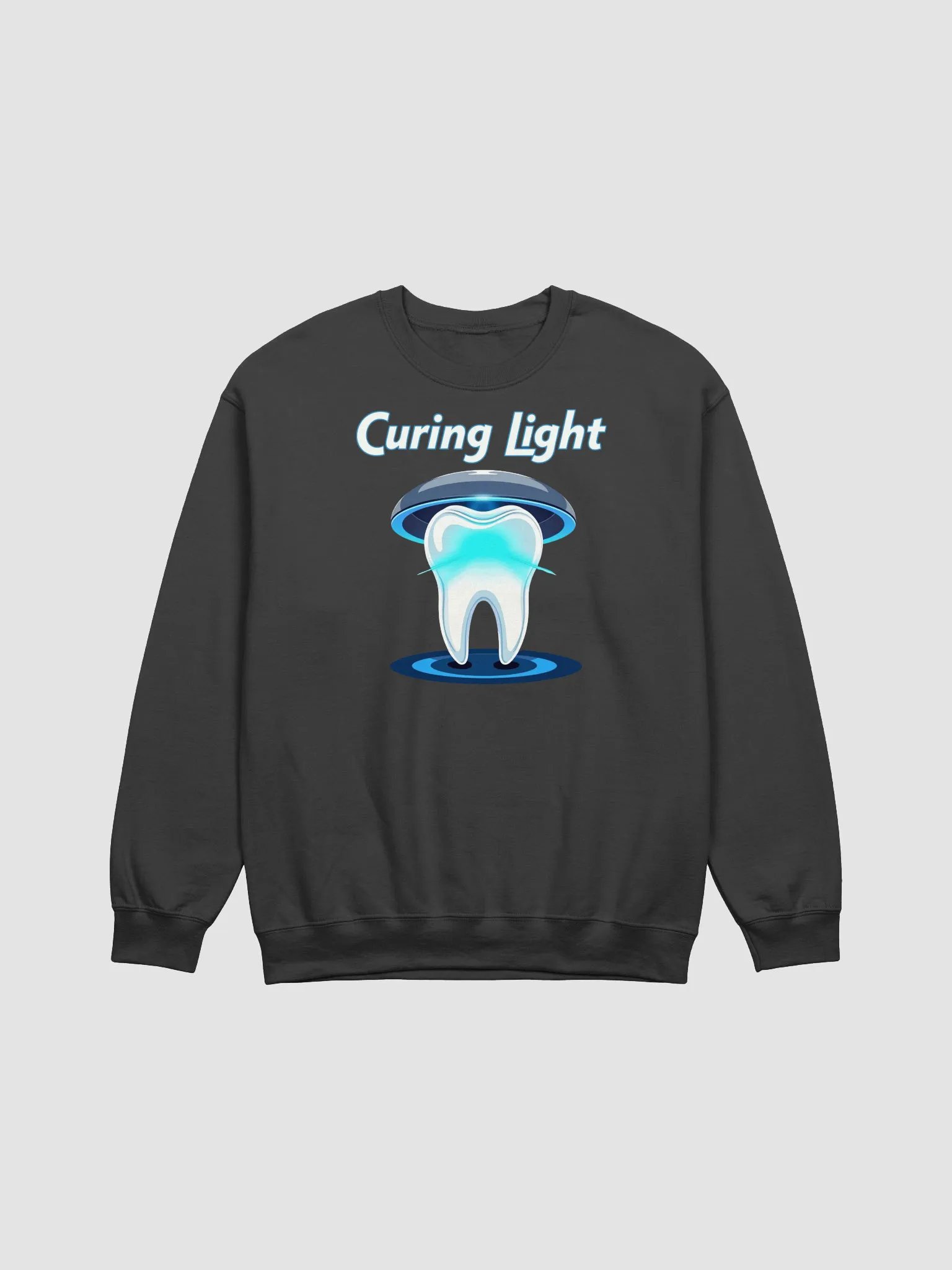 Dental Curing Light Illustration Crewneck Sweatshirt product image (3)