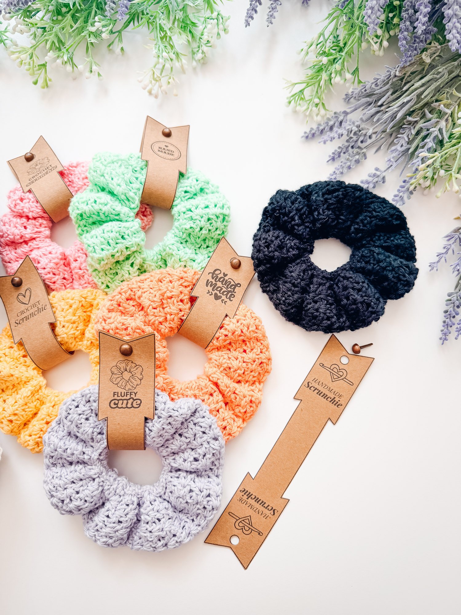 Double Bloom Crochet Scrunchie product image (12)