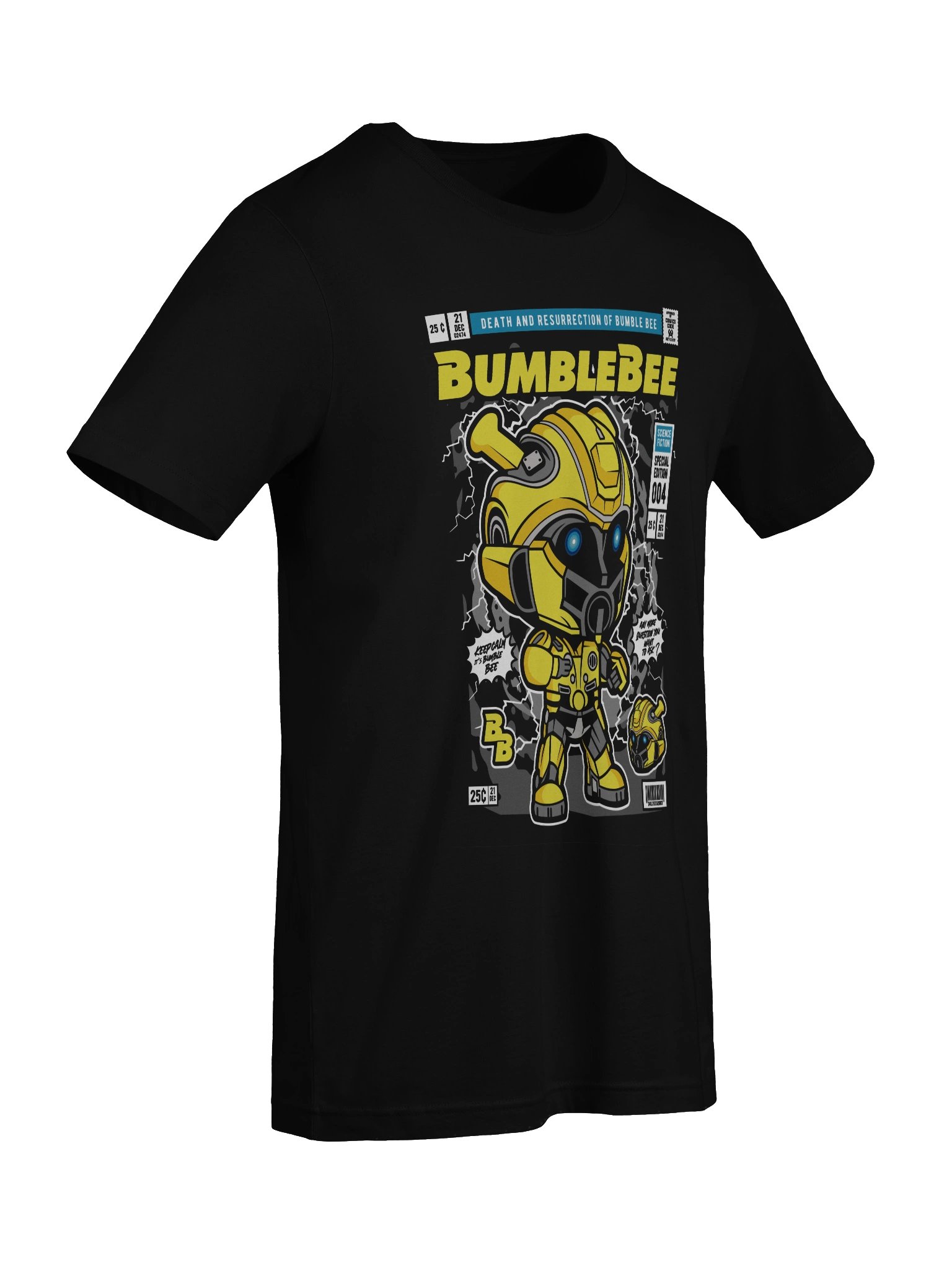 Bumblebee Chibi Robot Comic Book Cover T-Shirt product image (9)