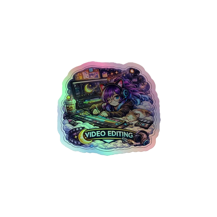 • AKC // Callie Sticker VIDEO EDITING | Holographic | Callie Emote Badge Series product image (1)