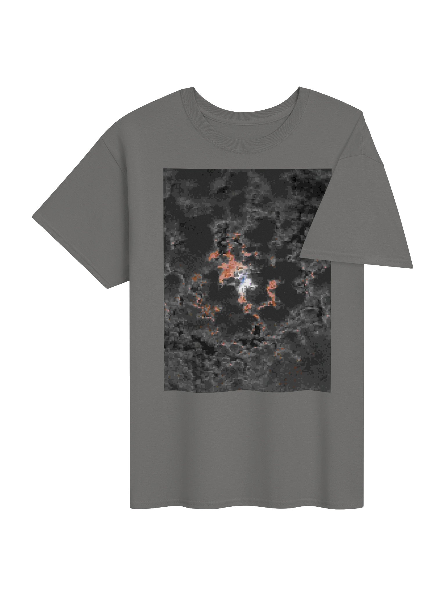 pixel clouded moon graphic tee product image (4)