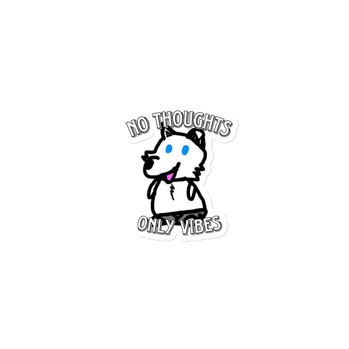 No Thoughts Only Vibes Liffy Die-cut Magnet product image (1)