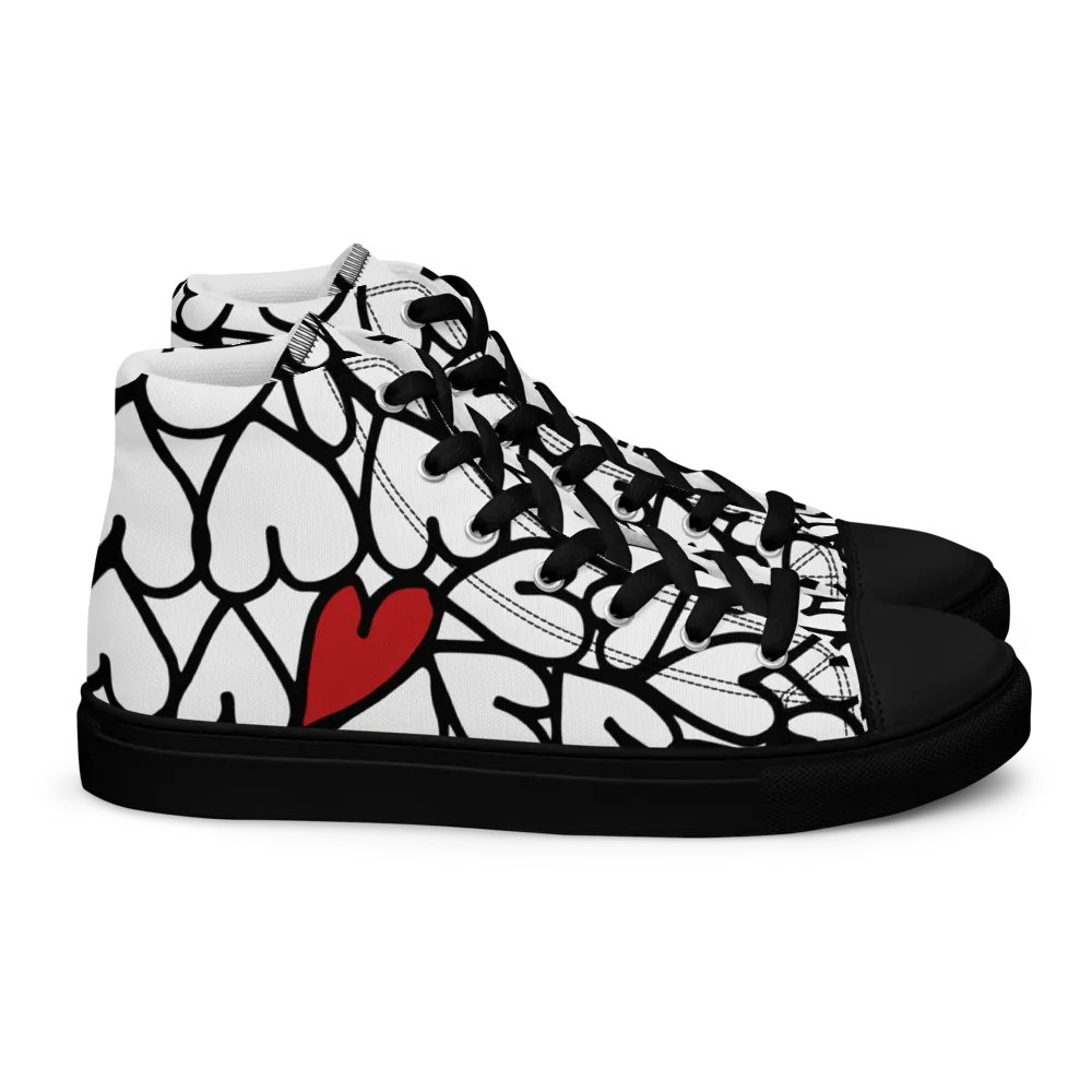 Have A Heart High Top Canvas Shoes product image (2)