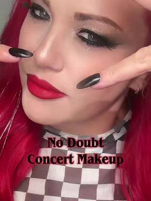 No Doubt Concert makeup using @Jolie Beauty palette in till death for the gold. Start with a beige in the brow bone, medium brown in the crease. Dark brown on the outer corner and lower lash line. Finish with  bright gold glitter shadow on the inner corner. Eyeliner is Essence for the waterline.  #nodoubt #gwenstefani #makeup #makeuptutorial 