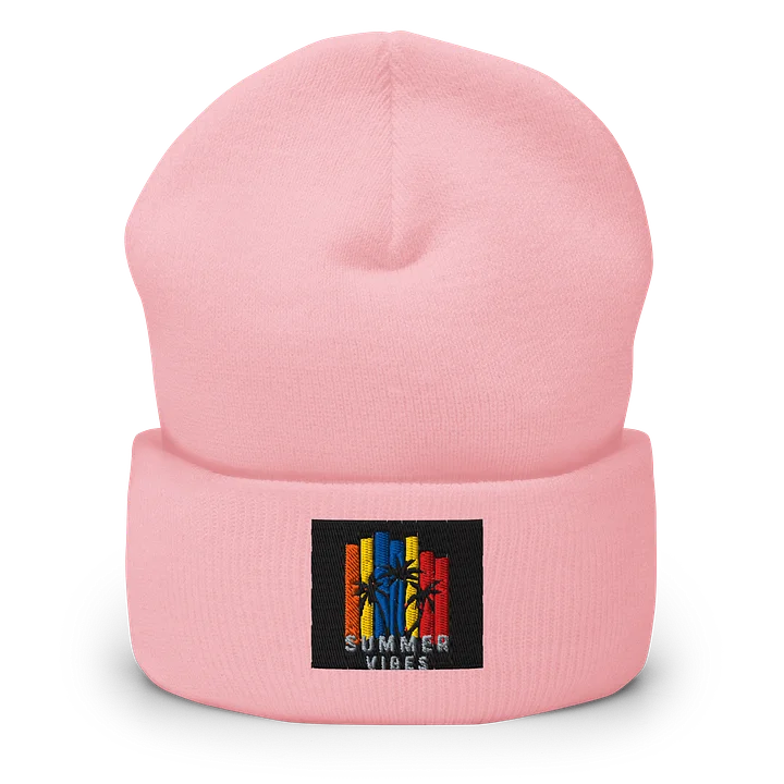 Summer Vibes Palm Sunset Beanie product image (1)