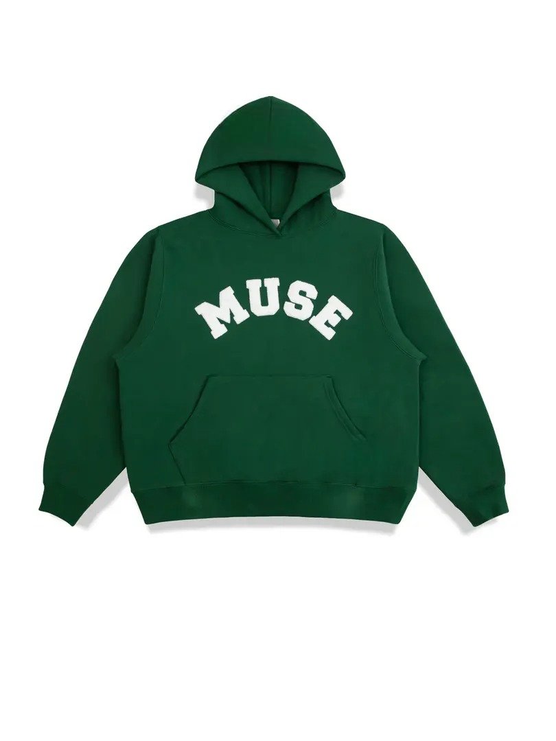Heavyweight Chenille Hoodie - Green Pine product image (1)