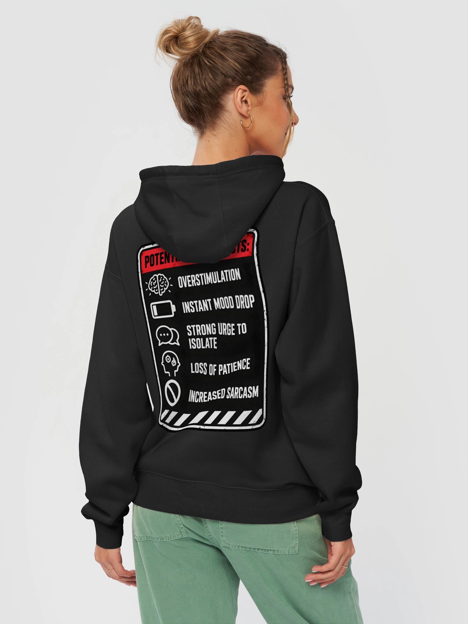 Warning: Human Interaction™ Hoodie product image (6)