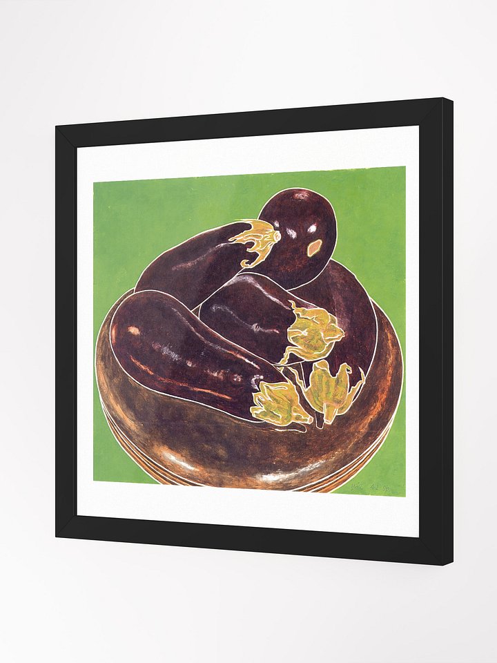 Eggplant and Piano Stool 04.02.06 print framed product image (2)