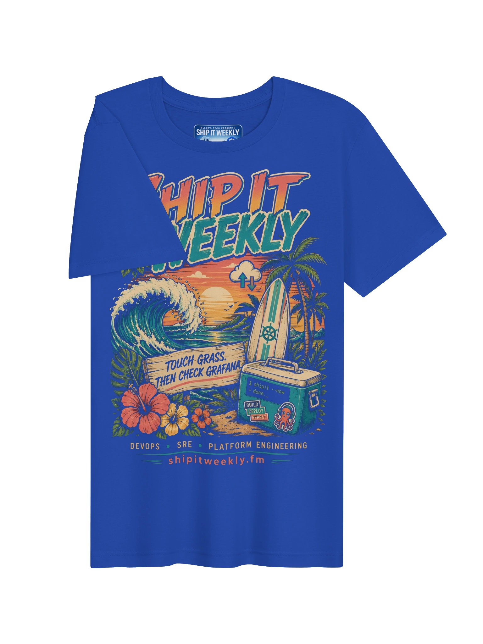 Touch Grass, Then Check Grafana | Ship It Weekly DevOps Tee product image (3)
