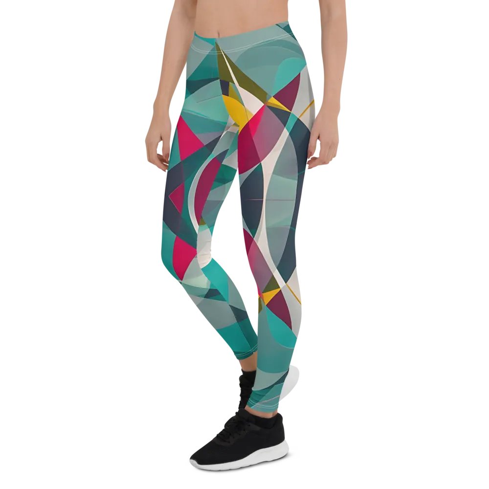 Abstract Lithographic Pattern Design leggings - V9 product image (6)