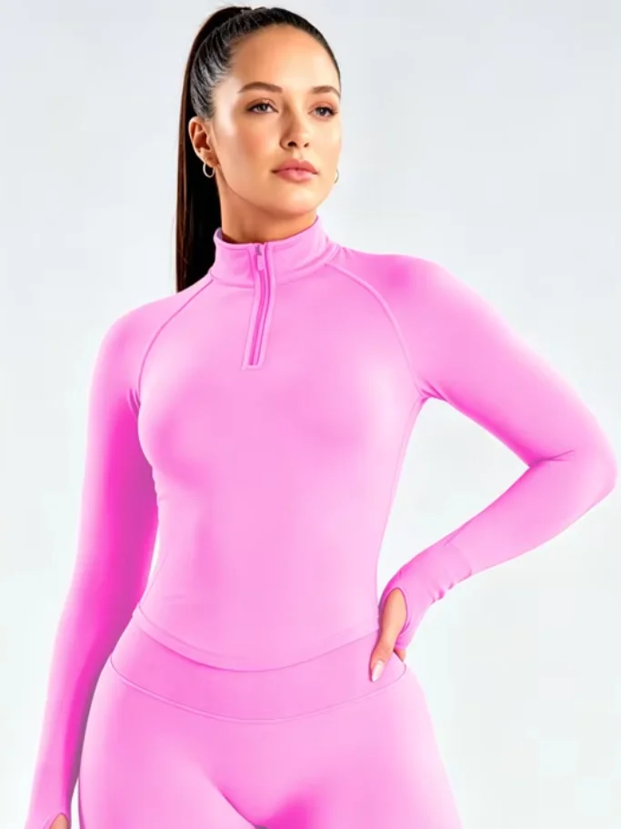 BaddiePink Aero 3/4 Zip Performance Pro Jacket product image (1)