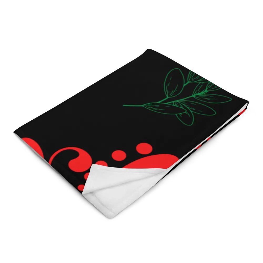 Gothic Floral Pattern Throw Blanket | Comfortable Throw Blanket product image (3)