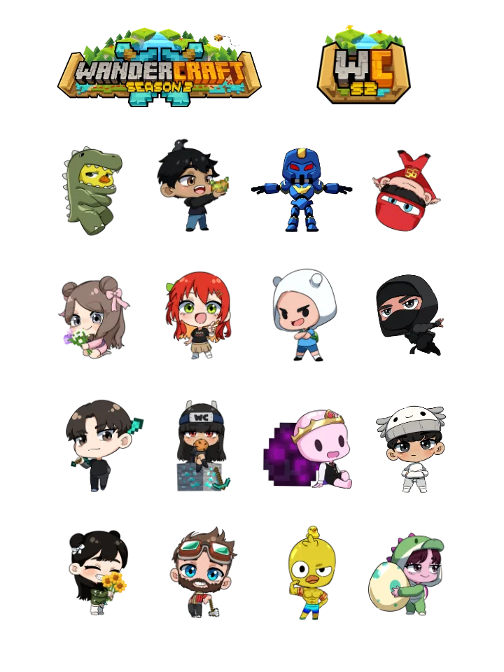 Official WanderCraft Mystery Sticker Pack product image (2)