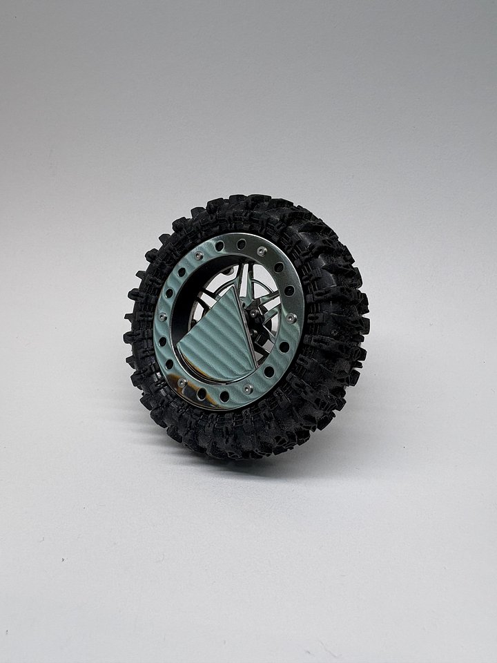 1.8" v2 Floater Wheels - "Supernova" wheel face with "Cheddar" floater product image (1)