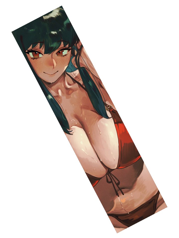 Black Haired Mother Red Bikini Long Sticker product image (2)