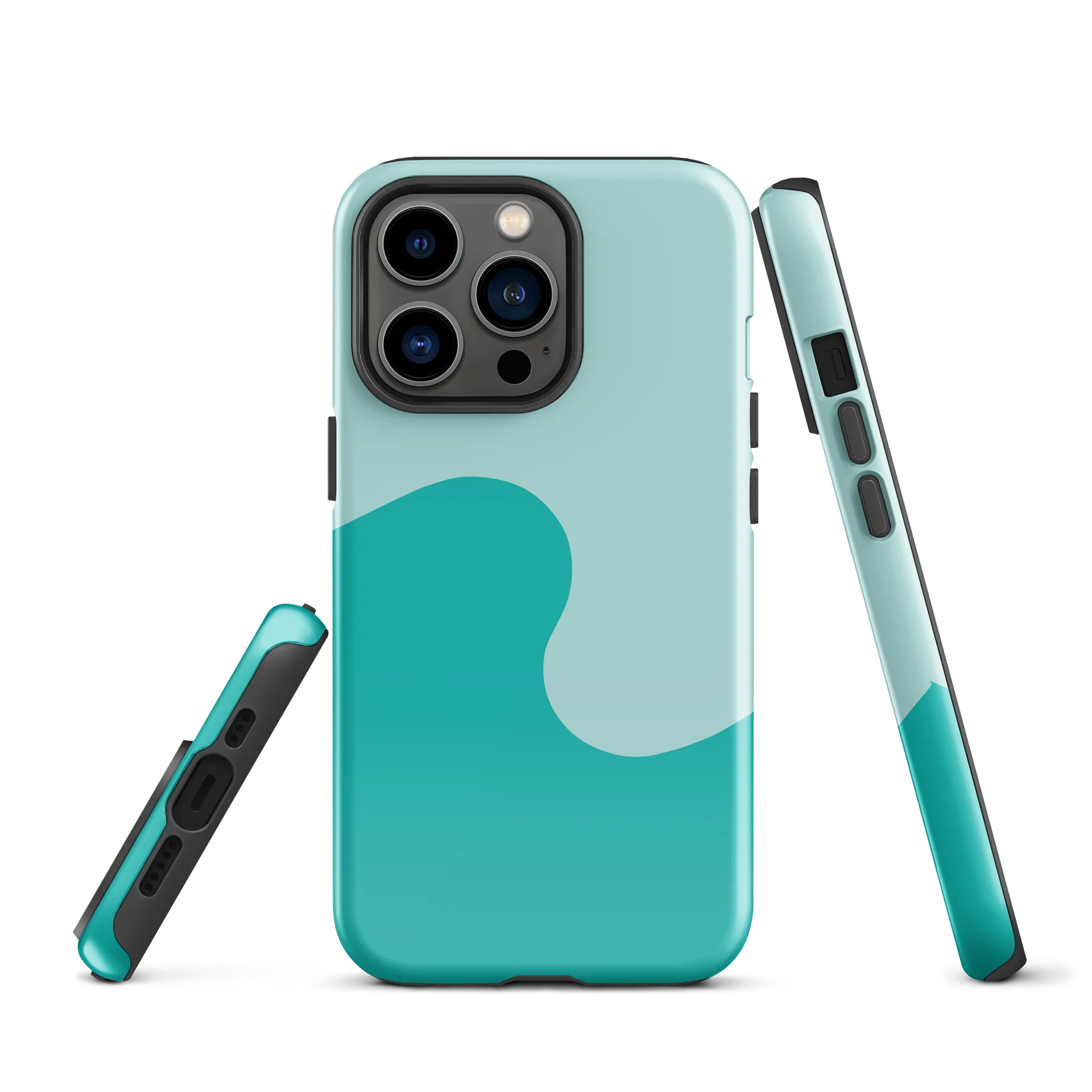 EggShell Blue Minimal Wave iPhone Case product image (2)