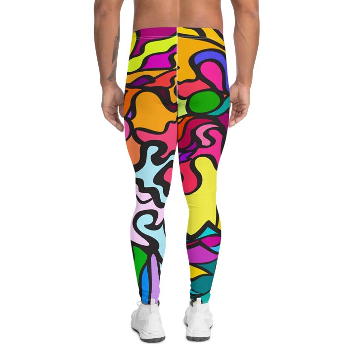 Color Chaos Men's Leggings - Wave at Sunset product image (2)