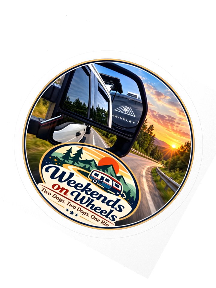 Weekends on Wheels Logo Sticker – Brinkley Edition product image (4)