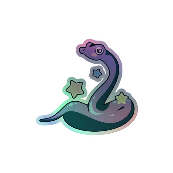 Holographic snake sticker product image (2)