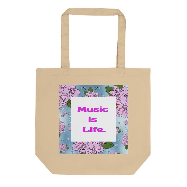 "Music Is Life" Eco Tote product image (1)