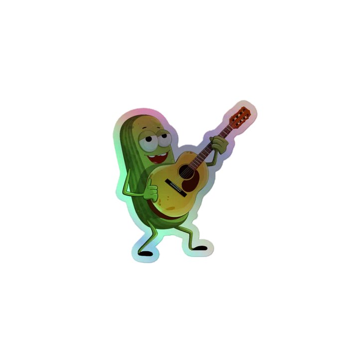 Holographic Dill-icious Pickle Sticker product image (1)