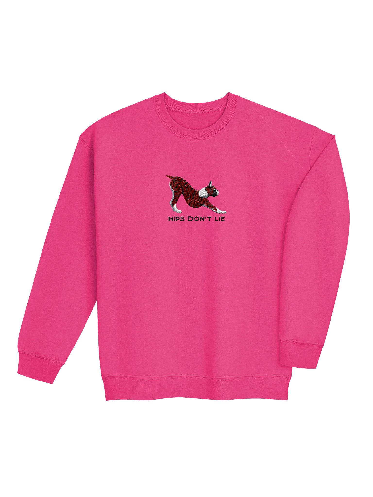 Hips Don't Lie Sweatshirt (Embroidered) of a Boxer(Brindle, Cropped Ears) product image (7)