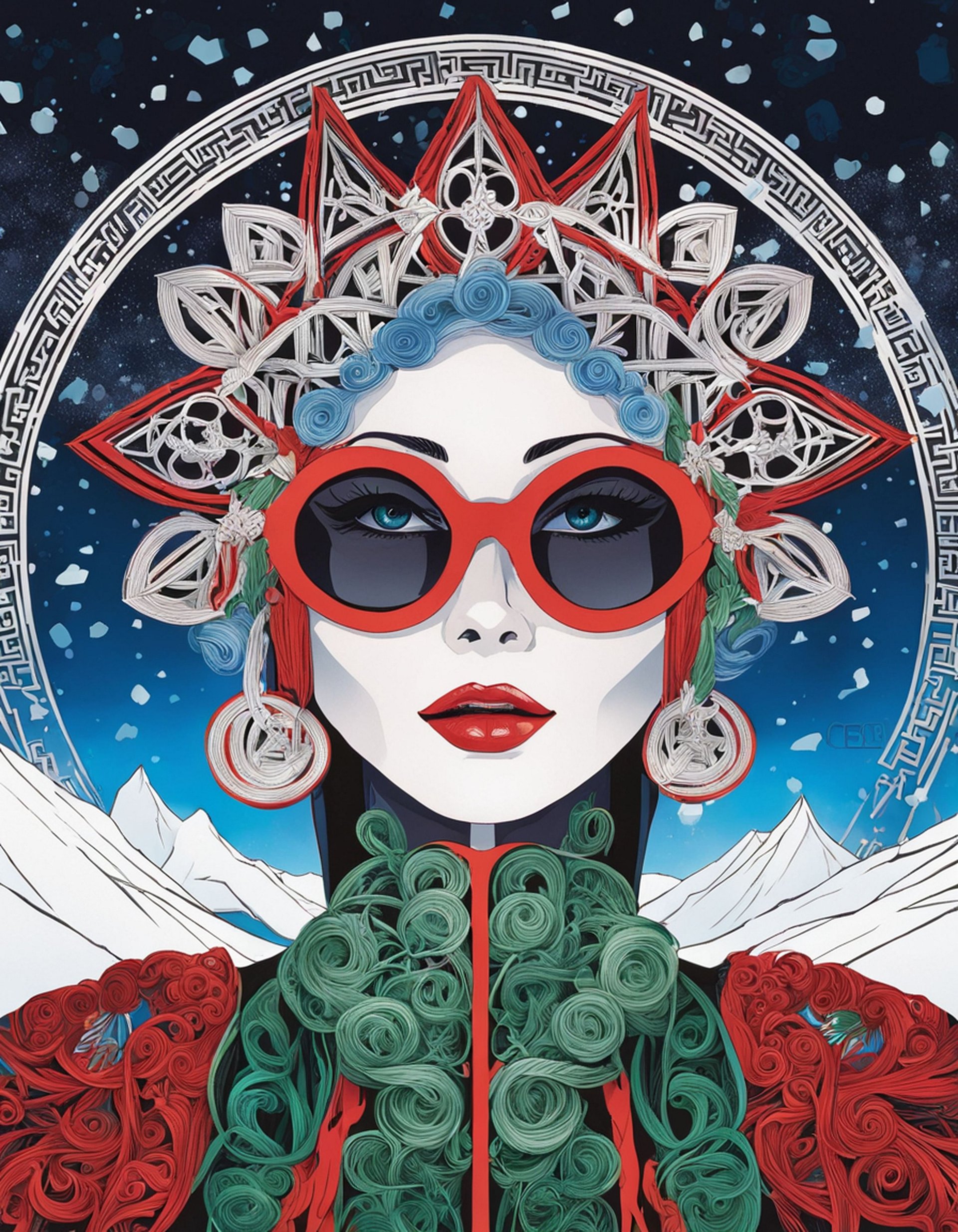 Winter Wiccan 05 - Instant Download product image (1)