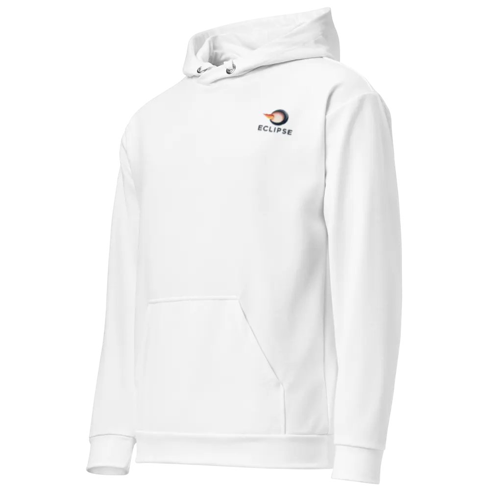 Eclipse Recycled Unisex Hoodie with Sun Design - White product image (2)