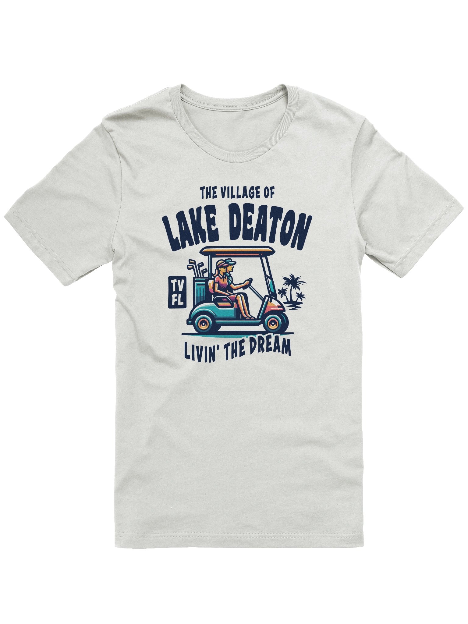 The Village of Lake Deaton TV FL Golf Cart Design T-Shirt product image (4)