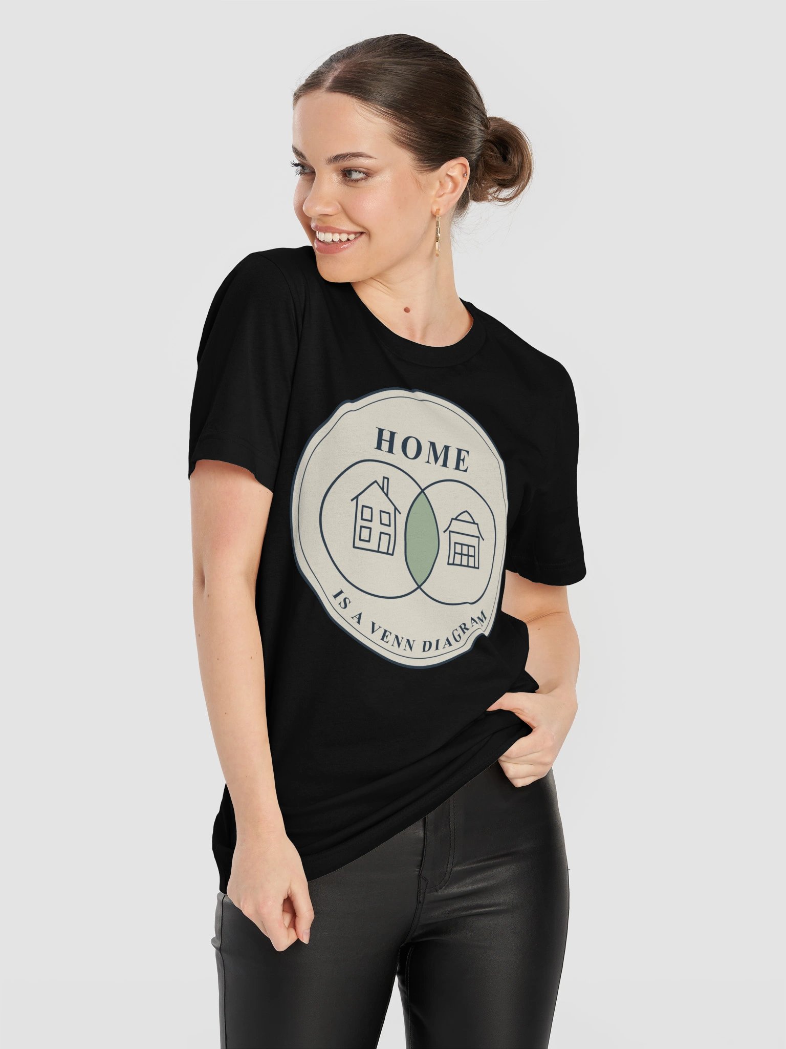 Home Is a Venn Diagram Tee (Cream Badge) product image (32)